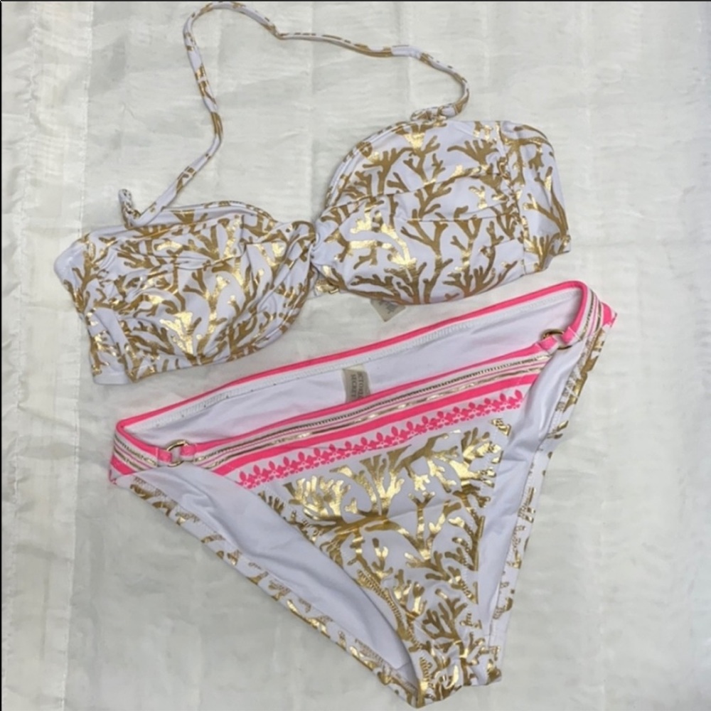 Victoria Secret Gold/Pink Bikini